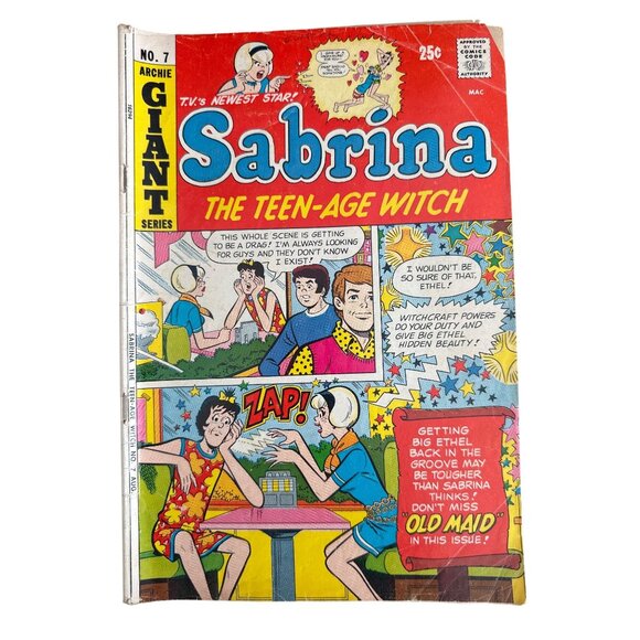 Sabrina The Teen Age Witch Comic No #7 August 1972 Bagged Boarded Comics - Picture 1 of 5